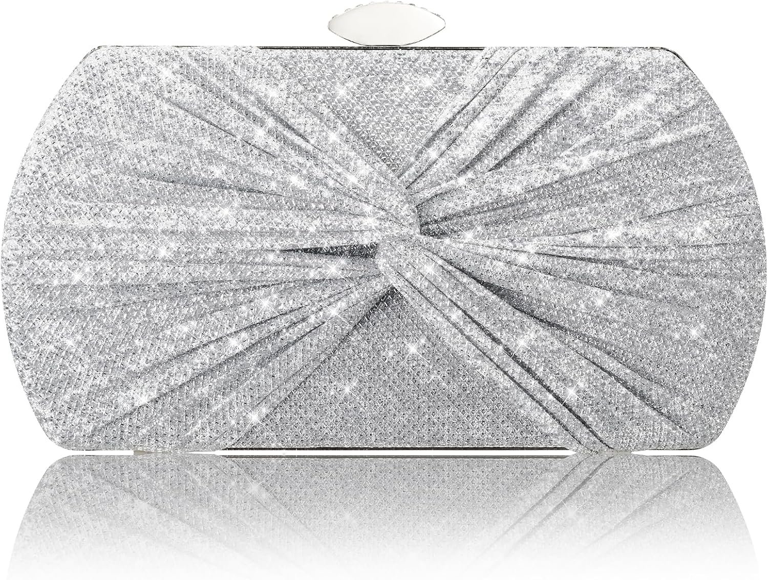 Suhatjia Clutch Purses for Women Wedding Evening Glitter Sparkly Handbags Party Purses for Women with Detachable Chain | Wedding