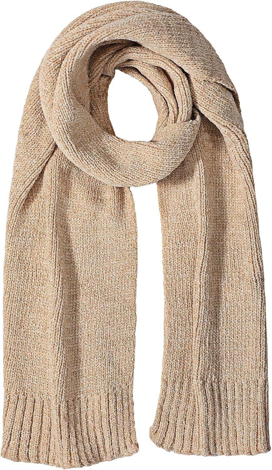 Pleneal Scarf for Women,Soft Chenille Winter Scarves, Womens Warm Thick Scarf for Cold Weather,Khaki
