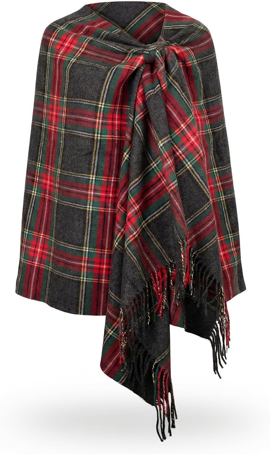 Achillea Oversized Scottish Tartan Plaid Shawl Wrap – Soft Cashmere Feel Winter Scarf, 80″ x 30″