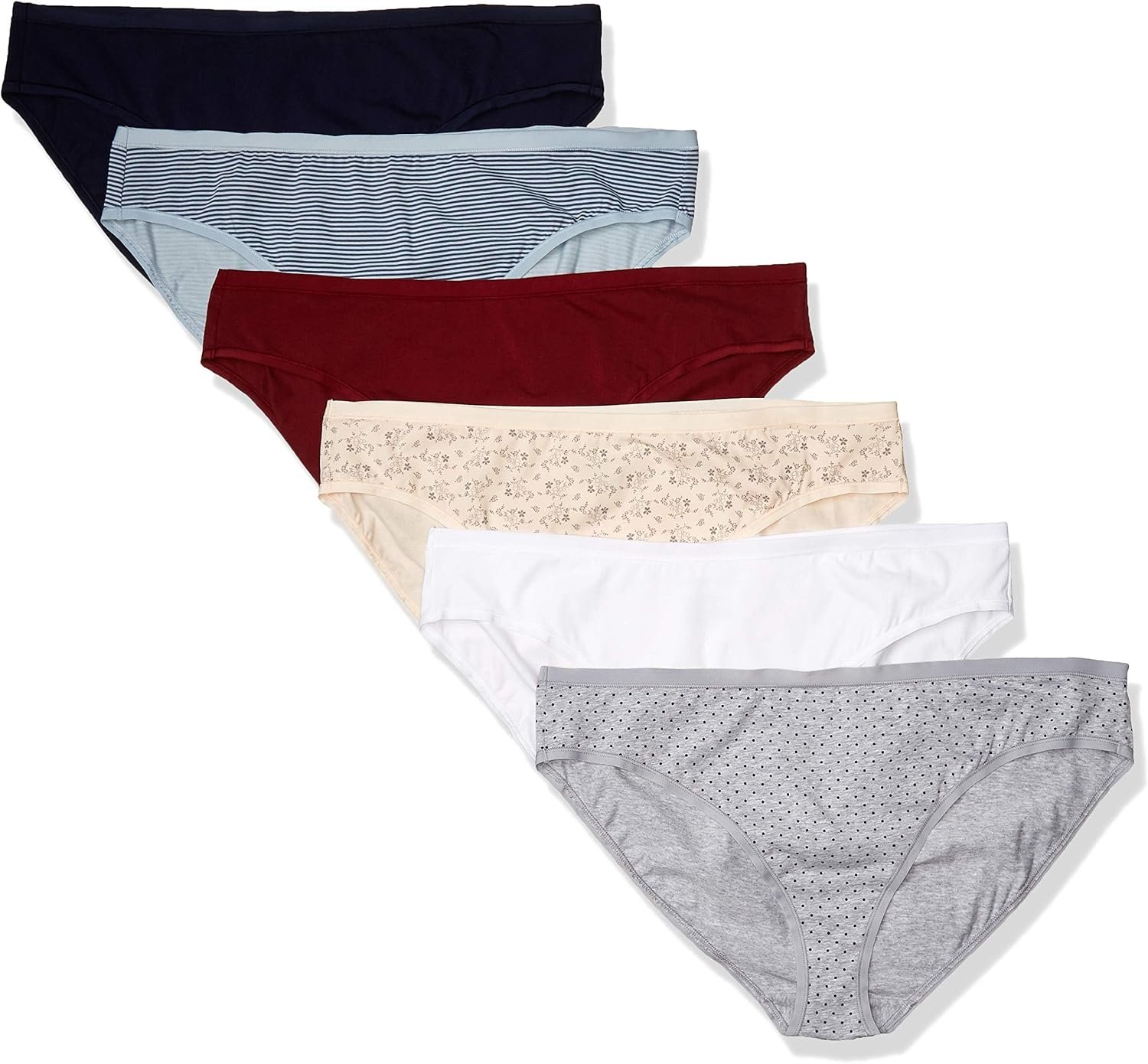 Amazon Essentials Women’s Cotton Spandex Bikini Brief Underwear (Available in Plus Size)