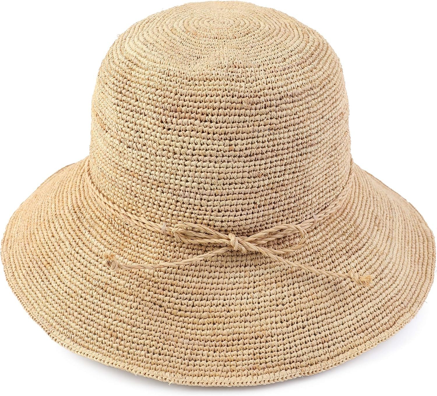 Women’s Bucket Hats Fashion Womens Summer Beach Sun Straw Hat
