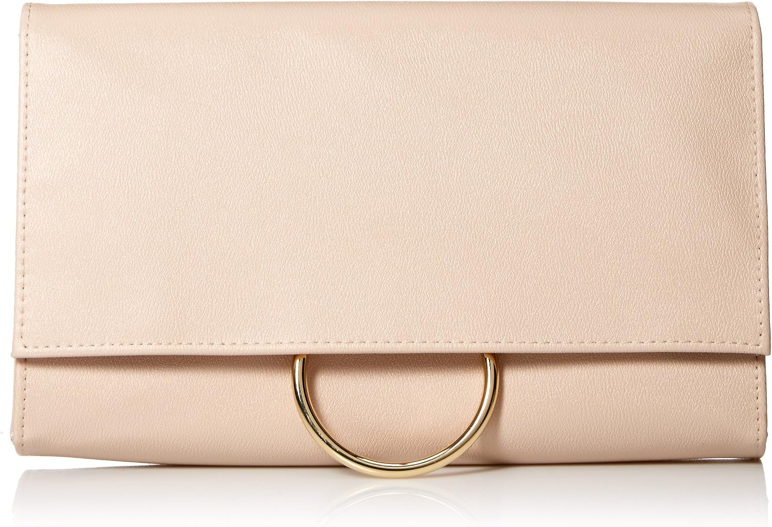 Jessica McClintock Nora Solid Large Envelope Clutch with Ring Closure