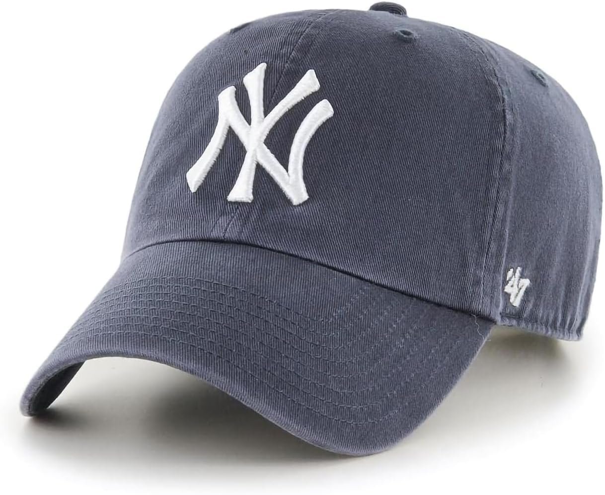 47 Brand MLB Primary Logo Clean Up Adjustable Baseball Cap Hat, Adult