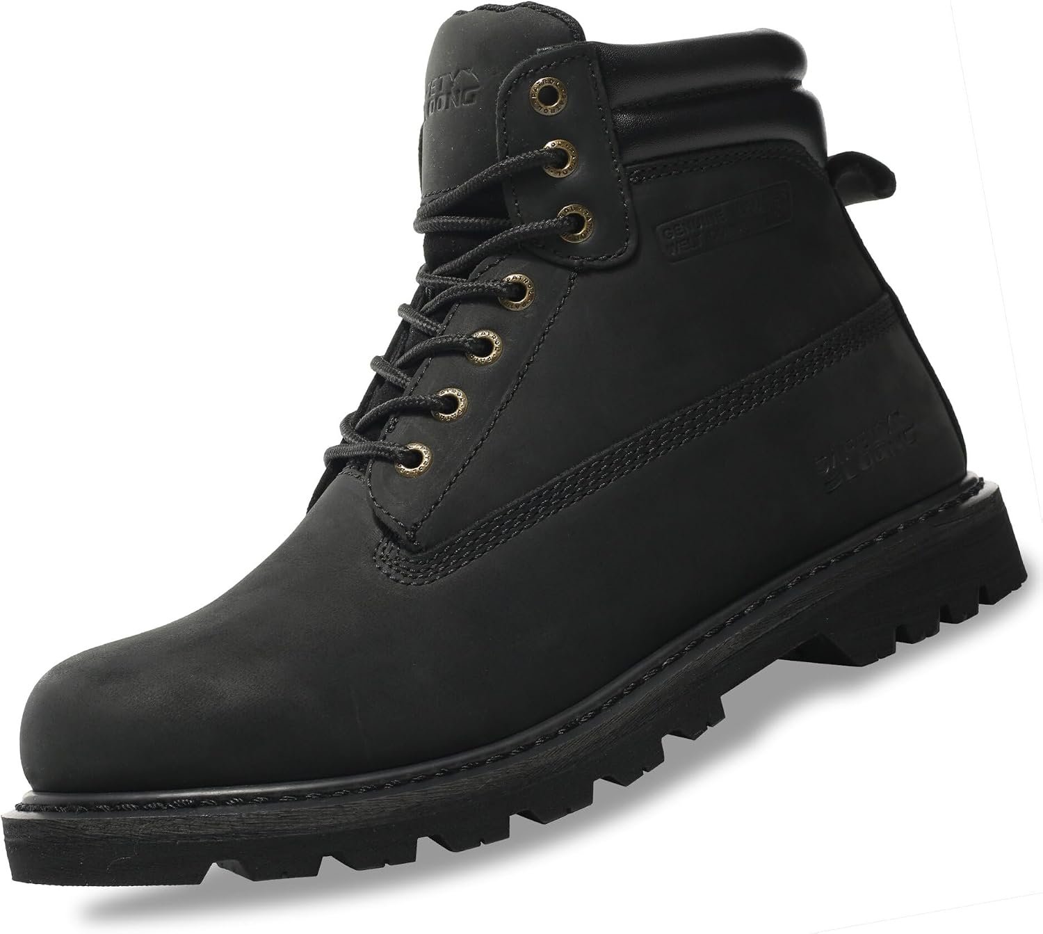 Work Boots for Men Waterproof Soft Toe Non Slip Comfortable Leather Workboots