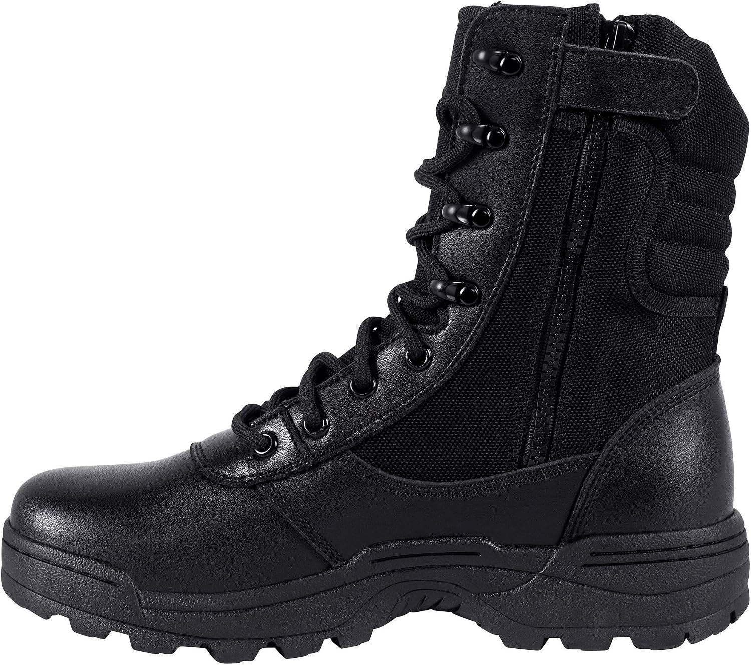 RIELD Men’s Military Tactical Work Boots Side Zipper Jungle Army Combat Boots